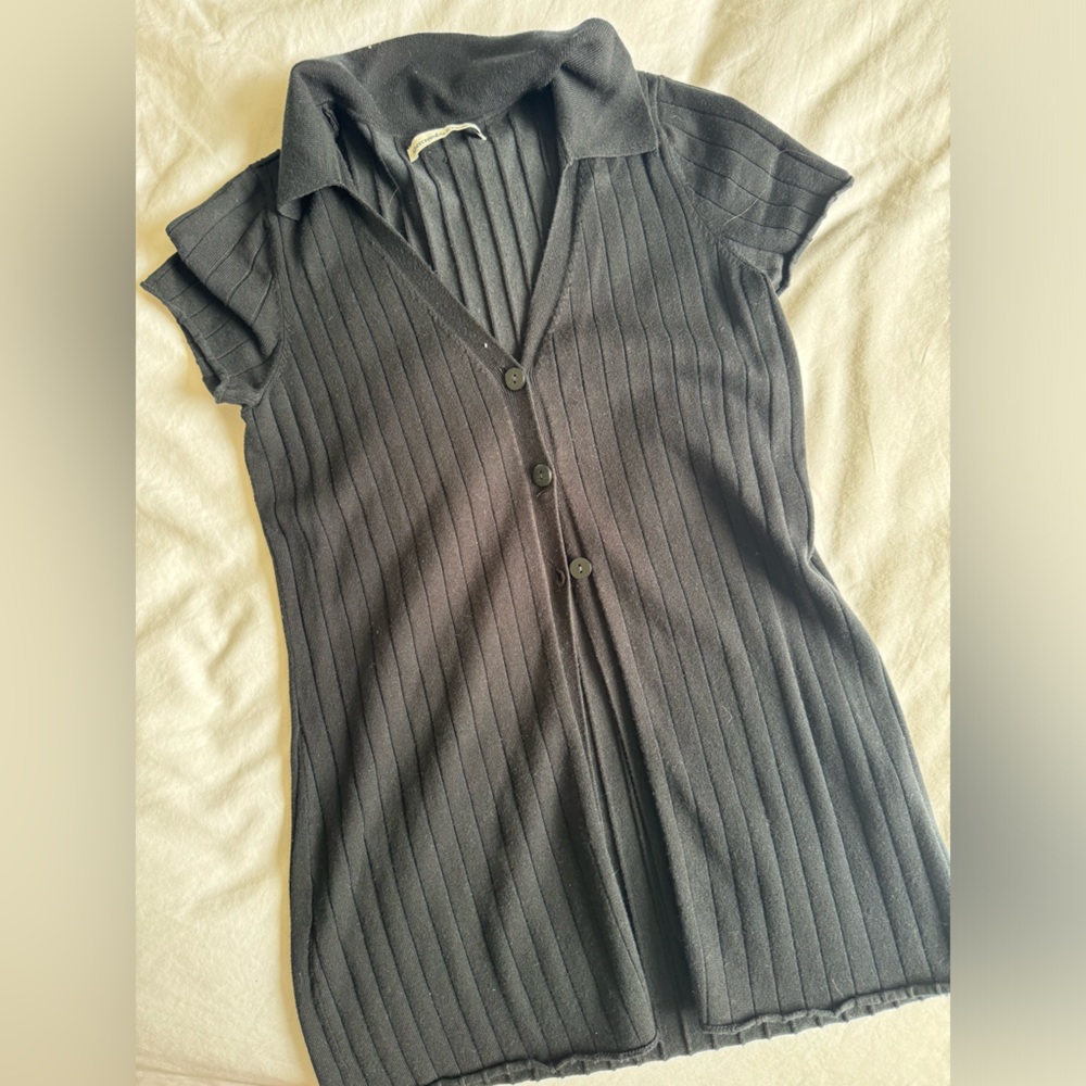 Abercrombie partial button down